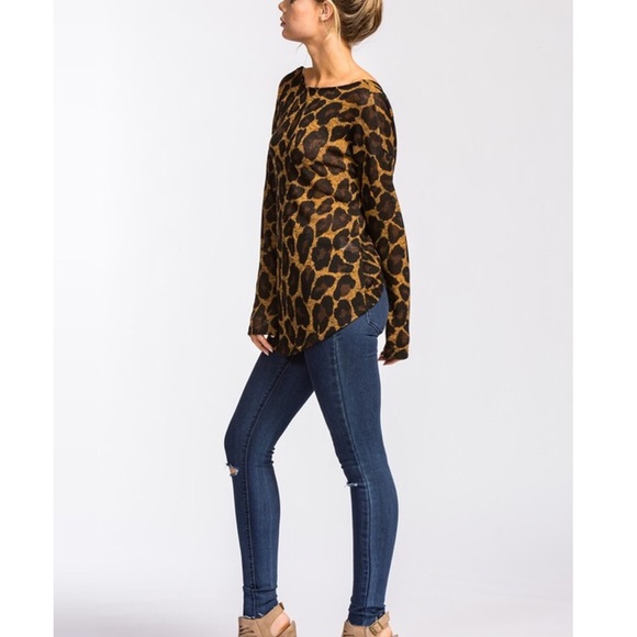 1 Large LEFT!✨ Leopard Print Knot Accent Open Back - Picture 3 of 8